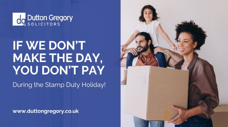 Stamp Duty Holiday: If we dont make the day, you dont pay!