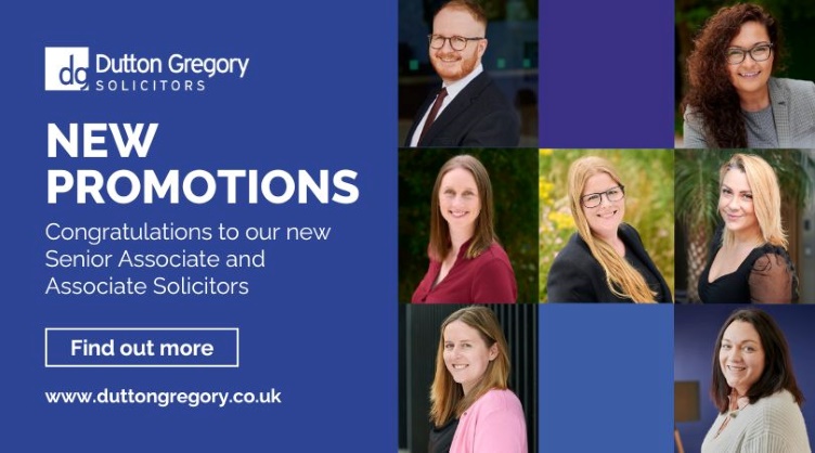 Promotions at Dutton Gregory Solicitors