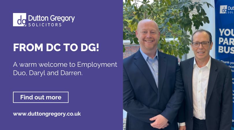 Employment Duo Welcomed to Dutton Gregory Solicitors